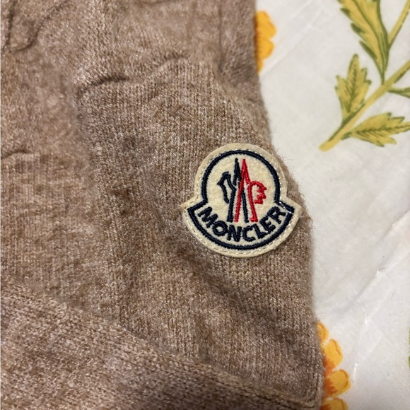 Moncler Taupe Cable Knit Sweater - Picture 2 of 3